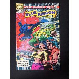 Archie Adventure Series Blue Ribbon Comics No 7 The Fox Versus The Eraser